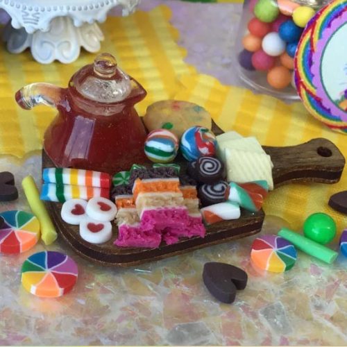 miniature rainbows and tea
