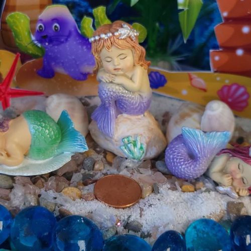 new! adorable sleeping little mermaids
