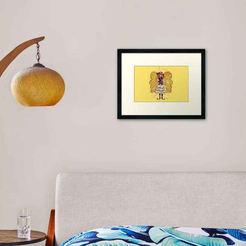 Willie Snap The Wild West Fairy™ Framed Art Print