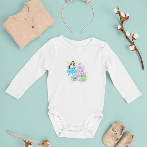 mockup of a baby onesie featuring an easter themed outfit m1141